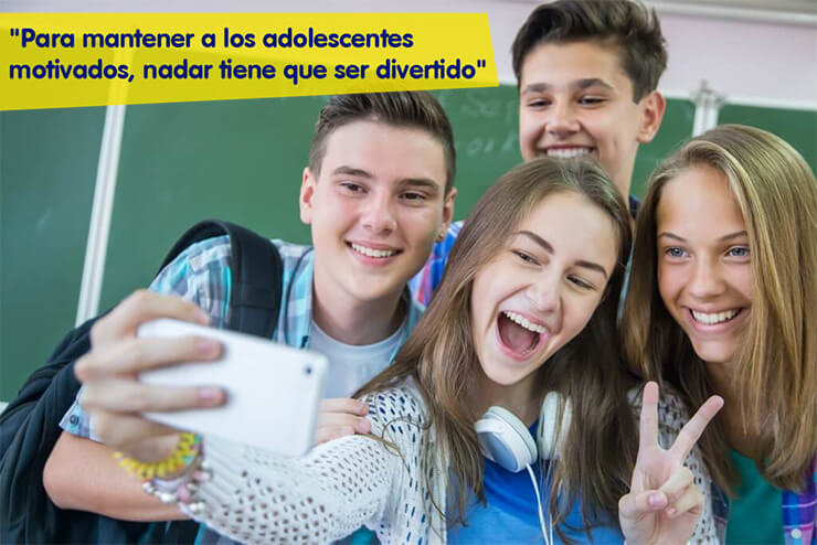 ¿Un adolescente deja de nadar?