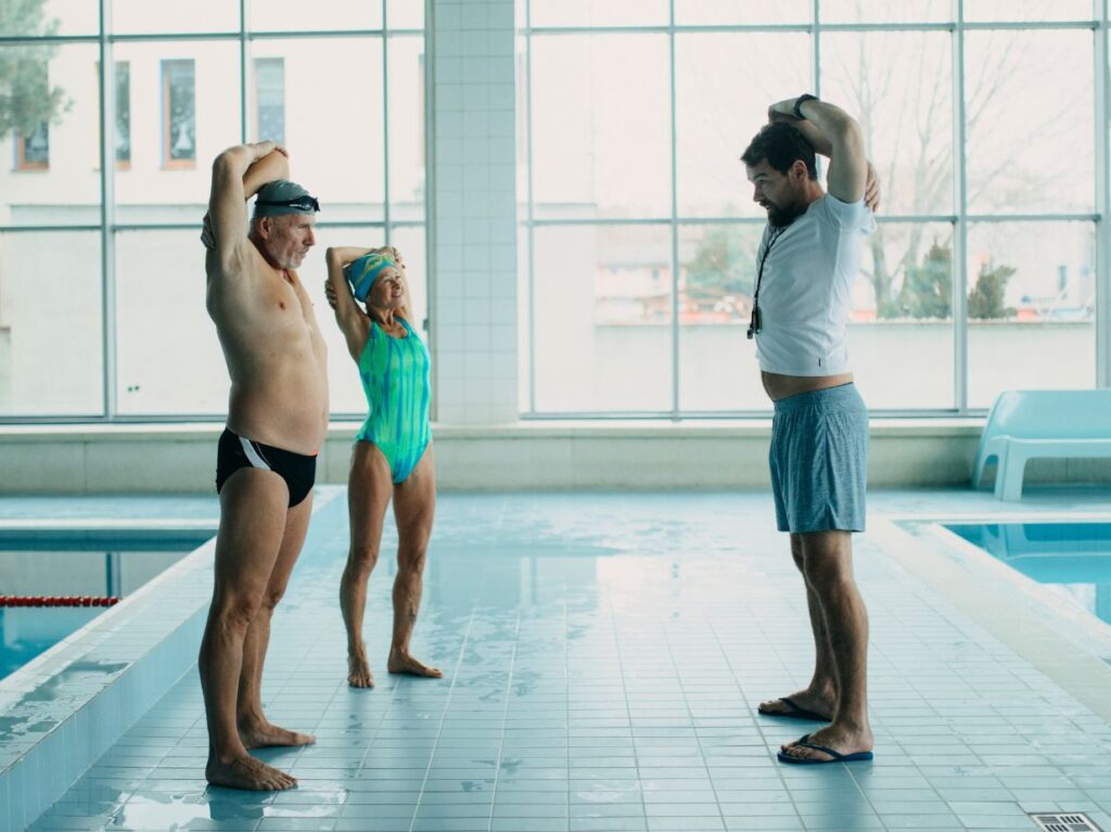 Triceps y glúteos son algunos de los músculos que se trabajan en la natación